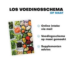 persoonlijk voedingsschema